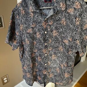 Men's UNTICKit men’s linen short sleeve shirt size XL